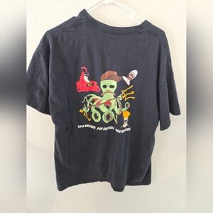 Vintage NAVY USA Gildan CPO DECARIE PO1 RUSSELL PO2 MITCHELL Mens XL Faded